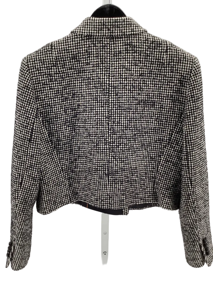 Lafayette 148 Size 10 Black & White Blazer