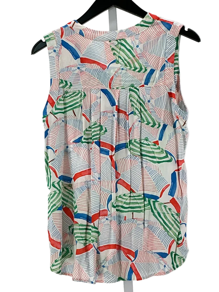 Maeve Size 8 Blue Multi Shirt