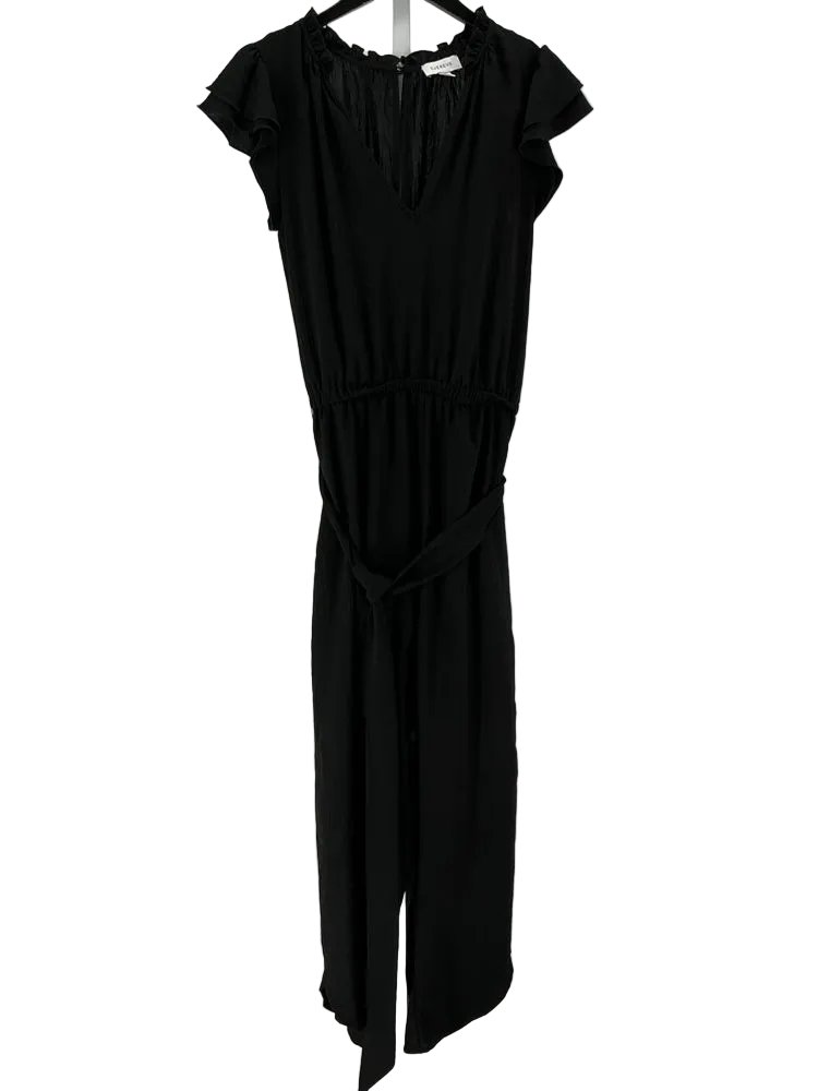 Evereve Size S Black Jumpsuit