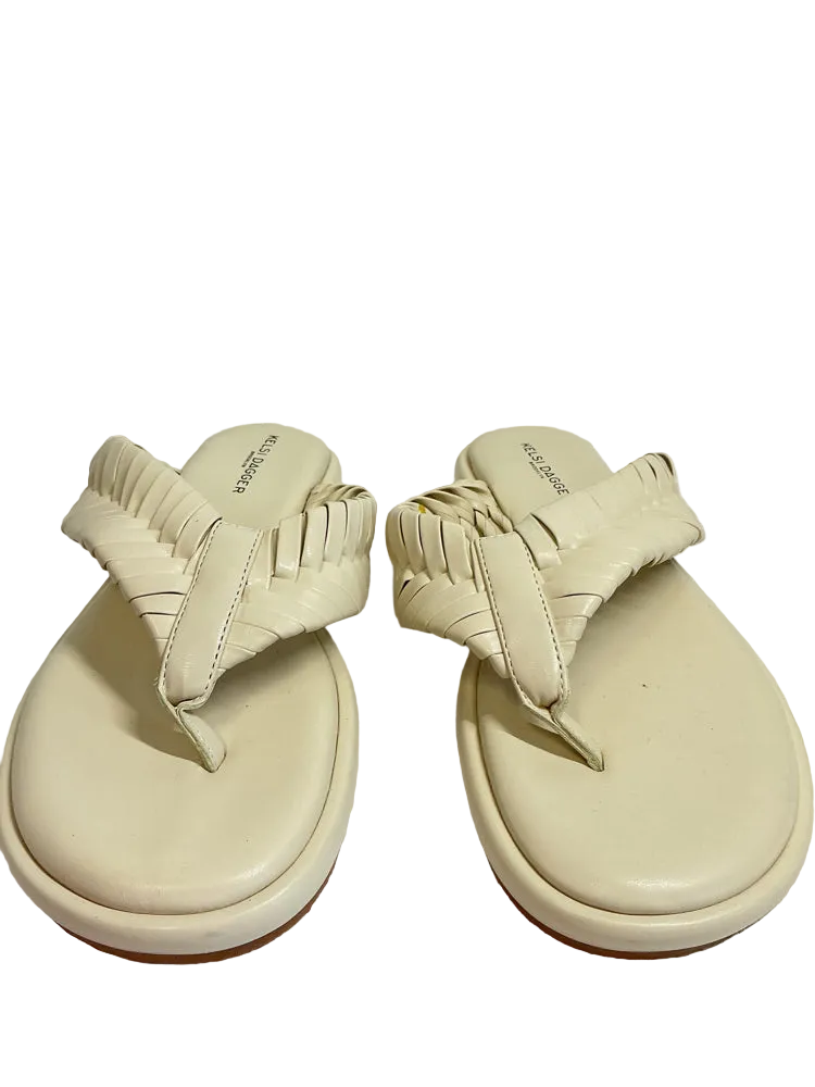 Kelsi Dagger Shoe Size 9 Cream Sandals