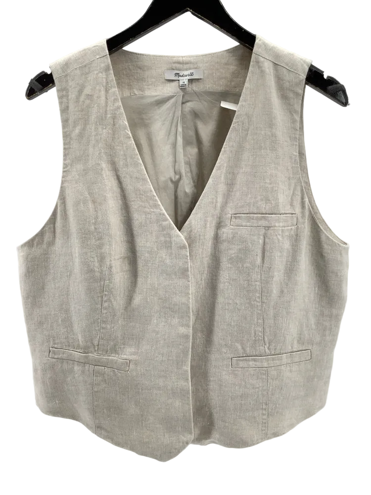 Madewell Size 14 Tan Vest