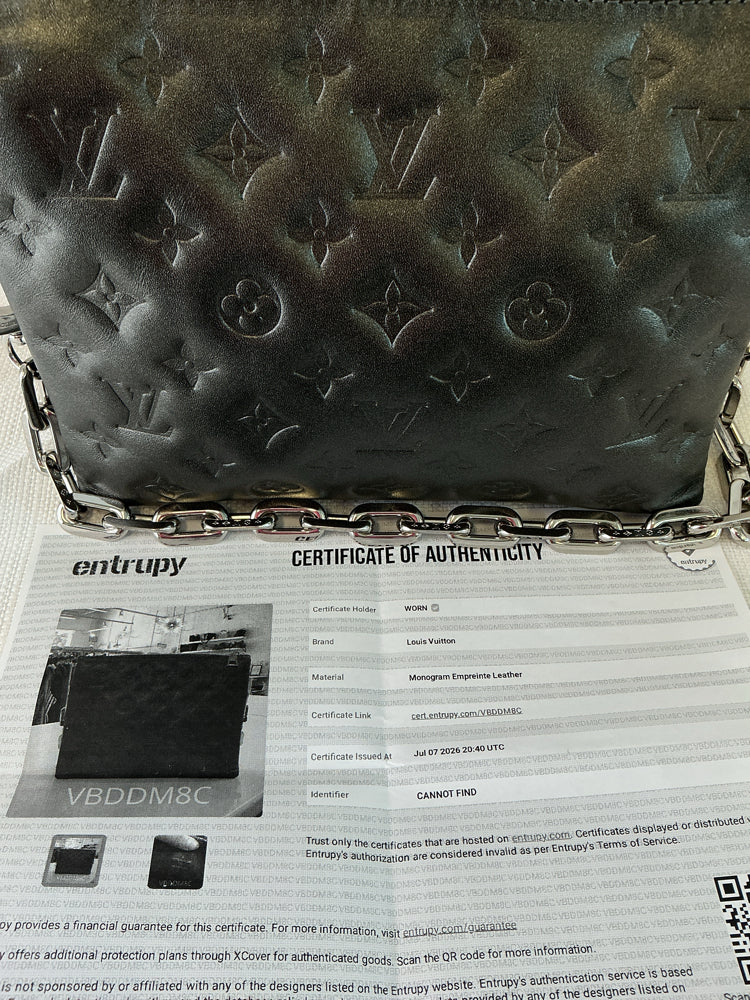 Louis Vuitton Silver COUSSIN PM Handbags