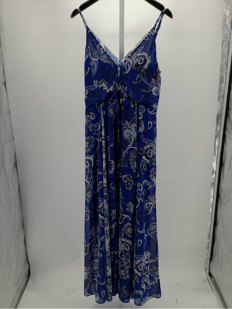 White House Black Market Size 14 Blue Multi Dress