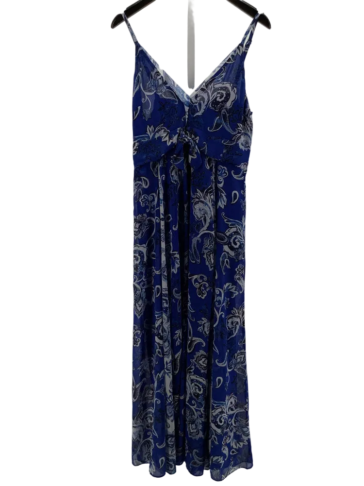 White House Black Market Size 14 Blue Multi Dress