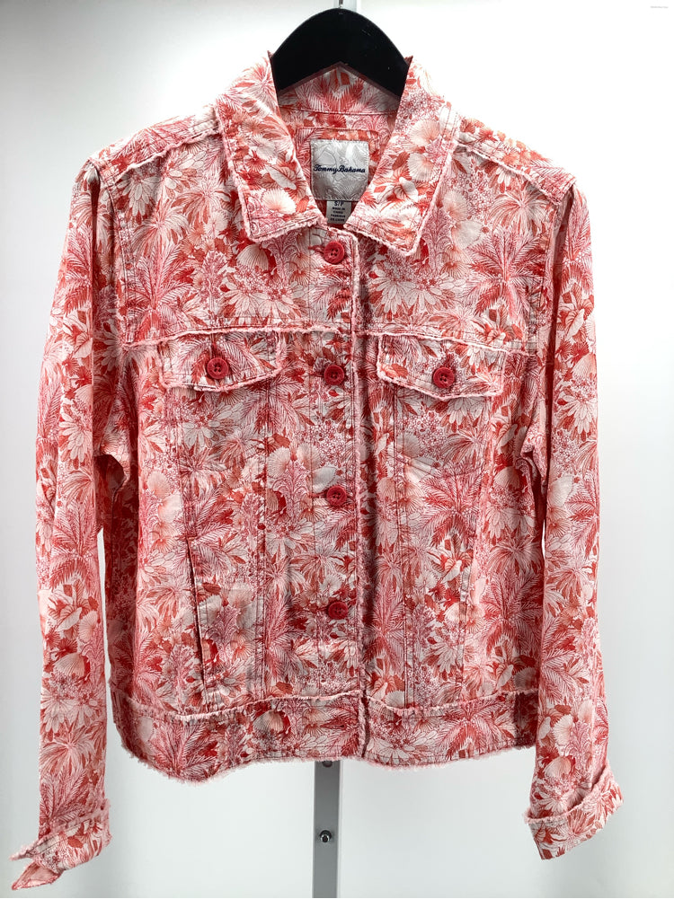 Tommy Bahama Size S Pink & White Jacket
