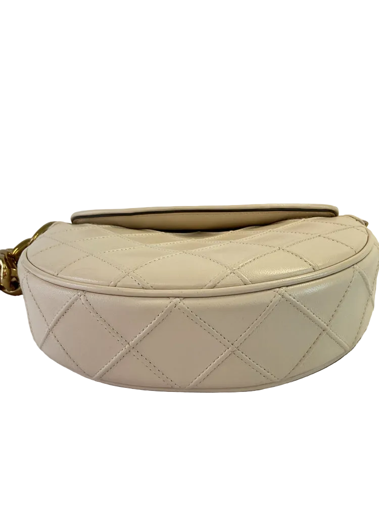Tory Burch Cream & Gold Handbags