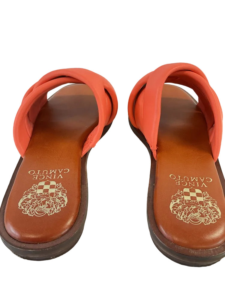 Vince Camuto Shoe Size 7.5 Orange Slides