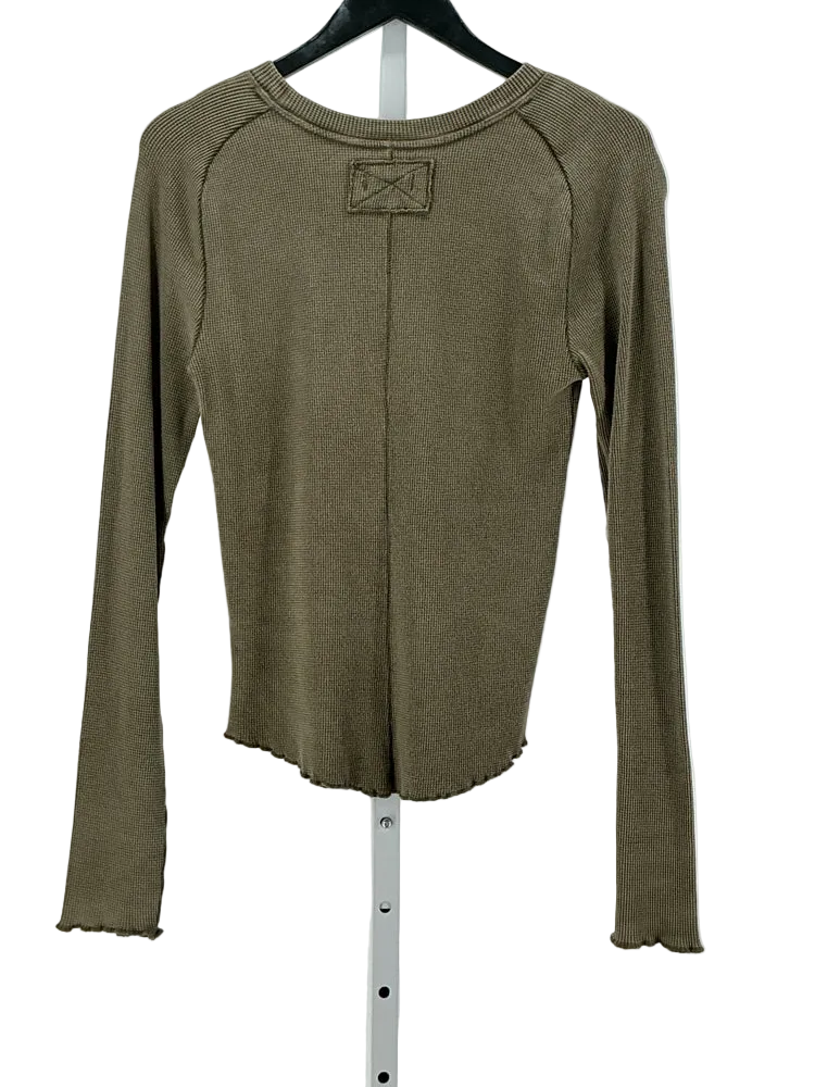 Free People Size L Green Shirt