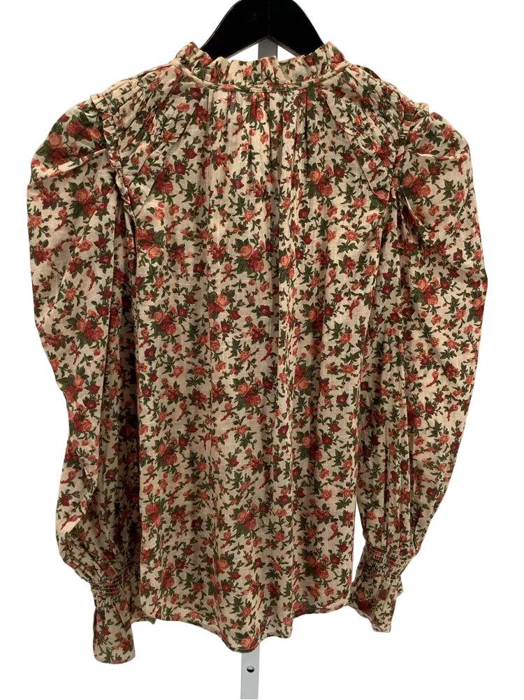 Free People Size XS Tan Multi Shirt