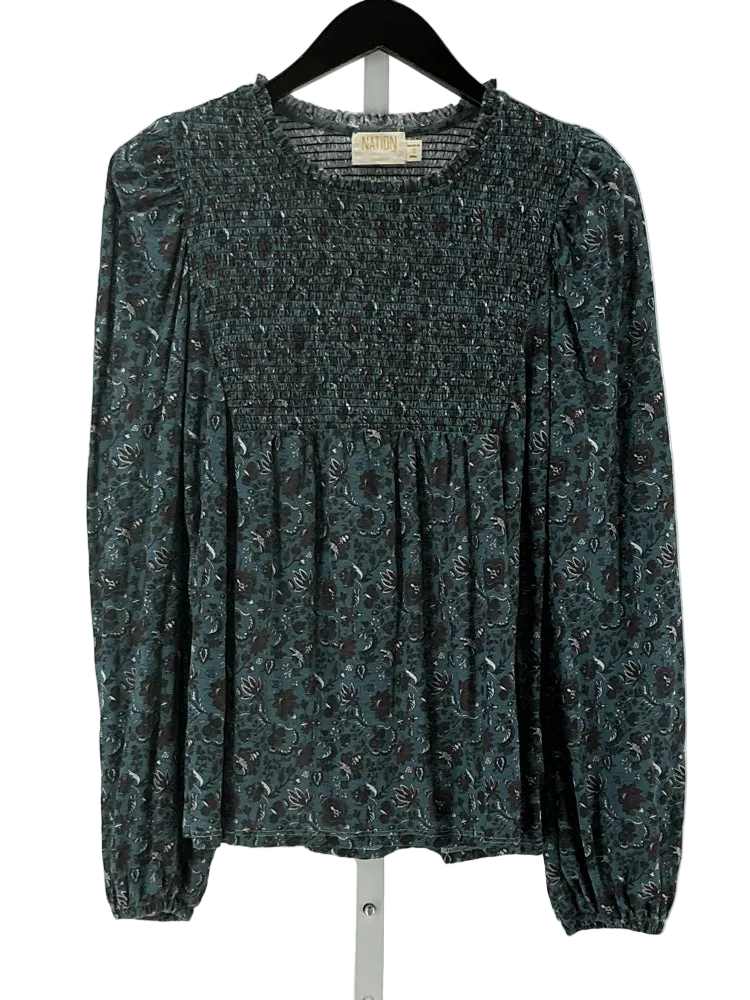 Nation Size S Blue Multi Shirt