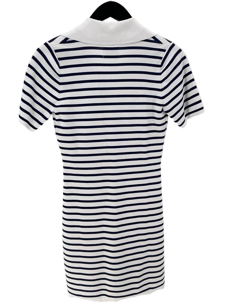 AEXAE Size XS White & Navy Dress