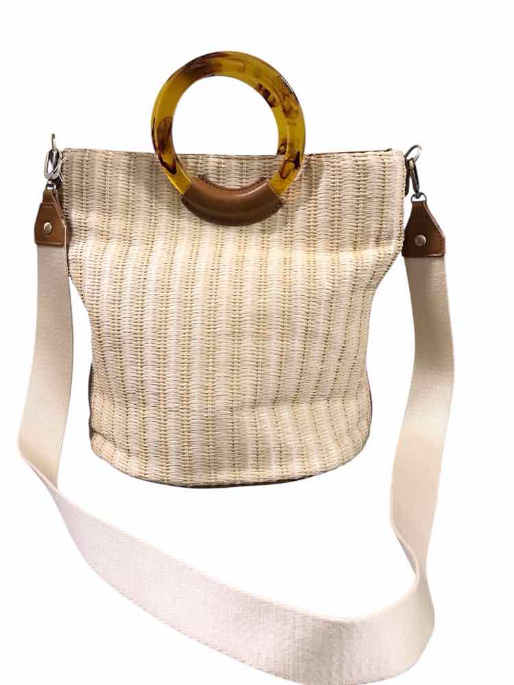 Hobo Tan & White Sheila Handbags