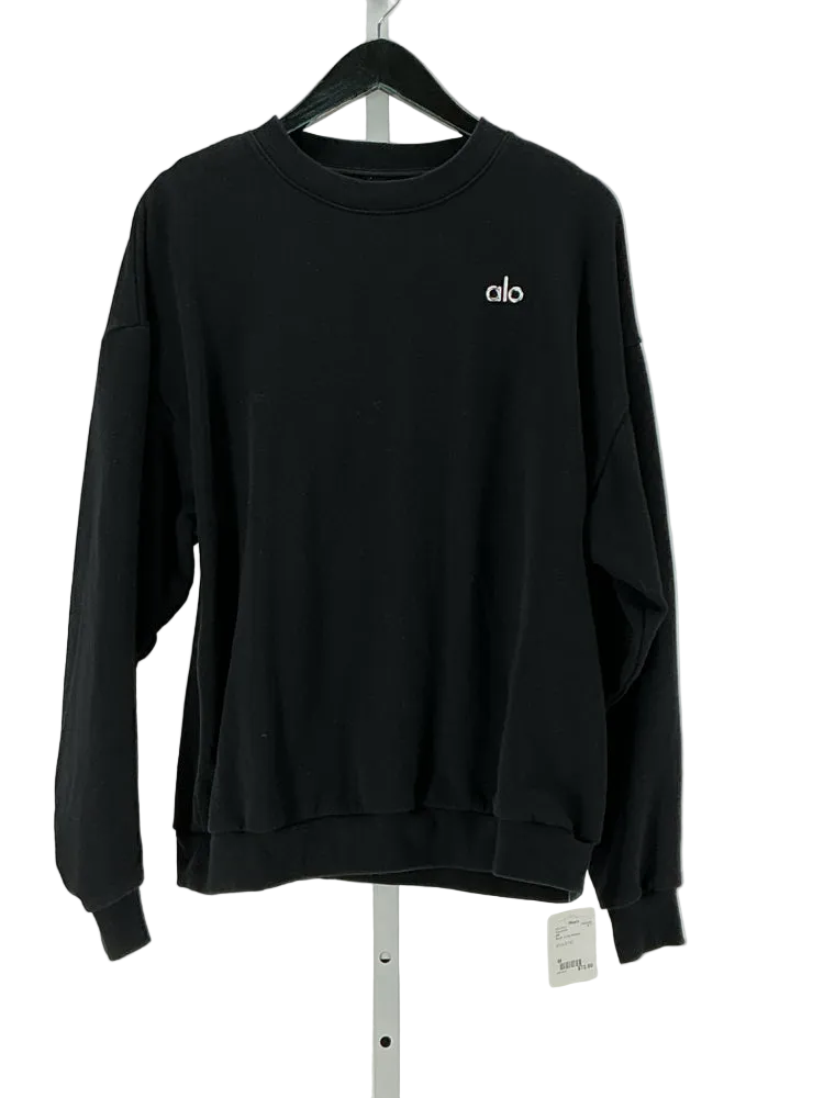 Alo Size M Black Sweatshirt