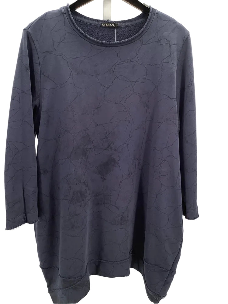 Grizas Size M Navy & Black Tunic