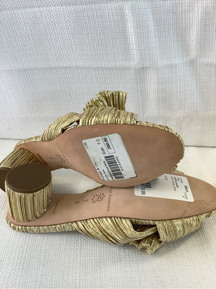 loeffler randall Shoe Size 7 Gold Penny Heels