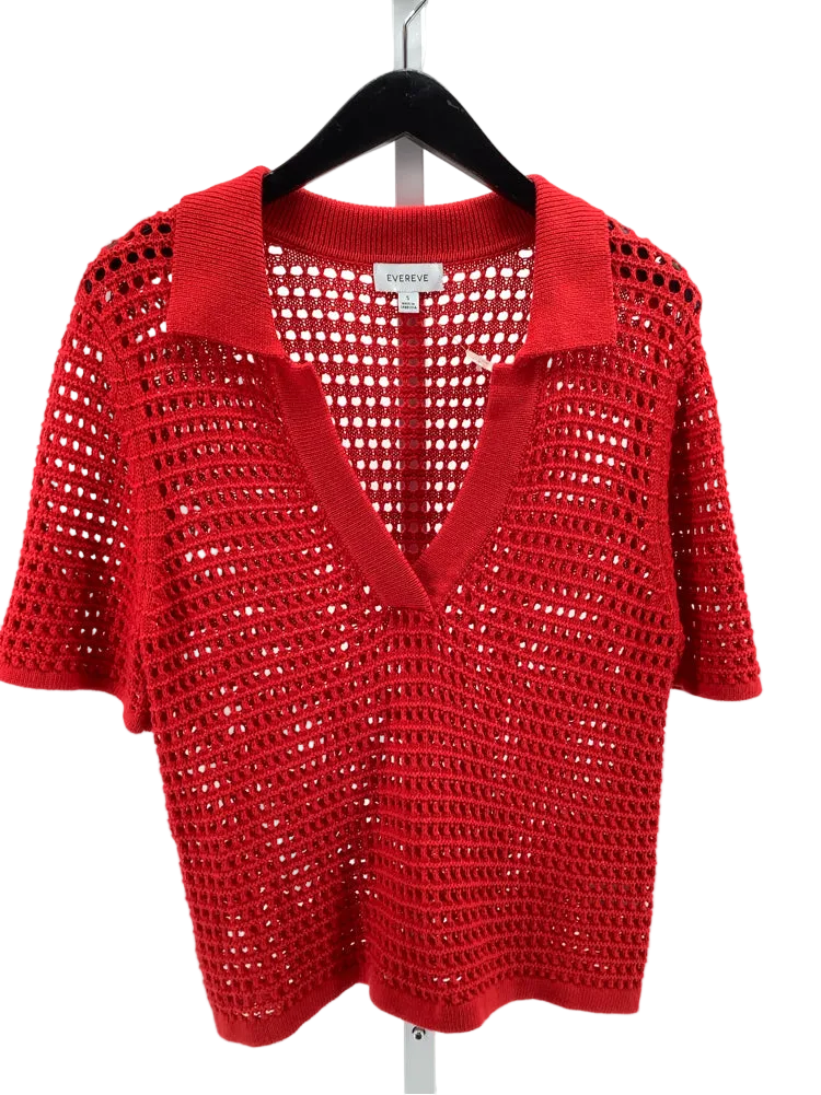 Evereve Size S Red Teagan Shirt