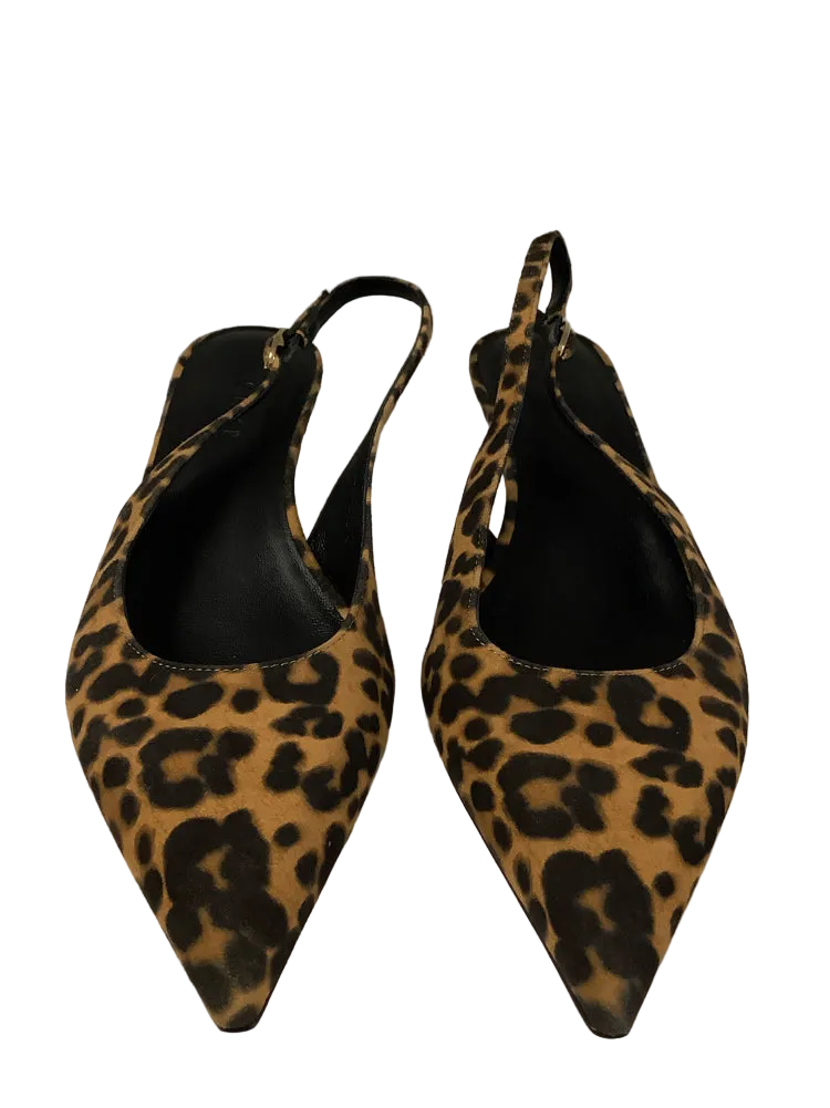 M.Gemi Shoe Size 7/7.5 Black & Tan The Lisinda Slingbacks