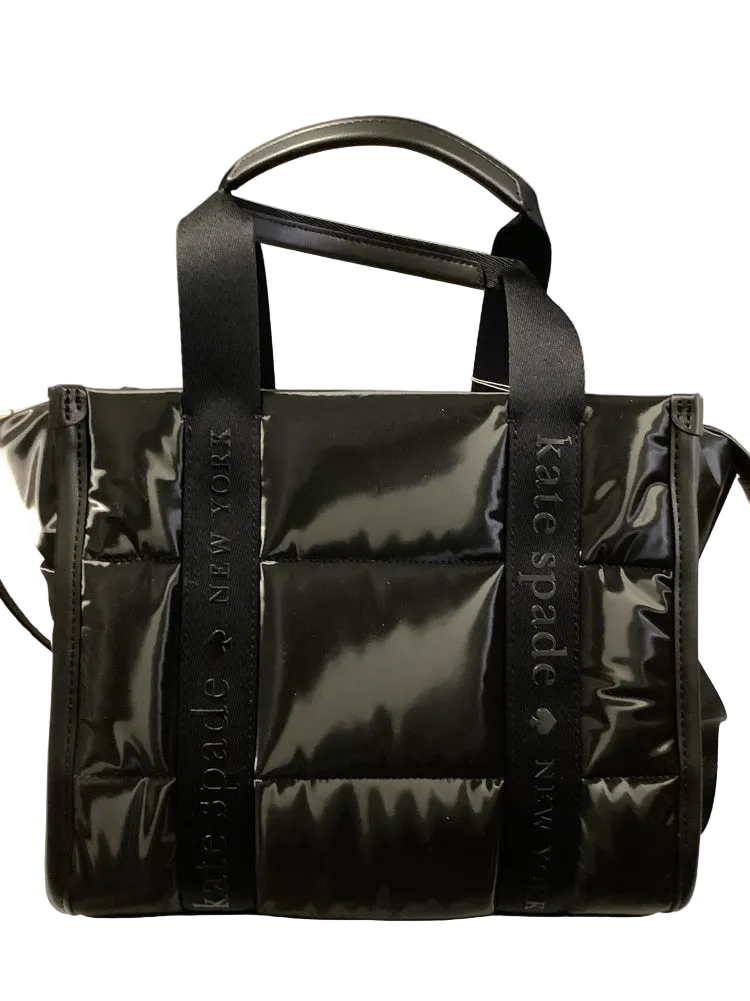 Kate Spade Black Kip Puffy Handbags