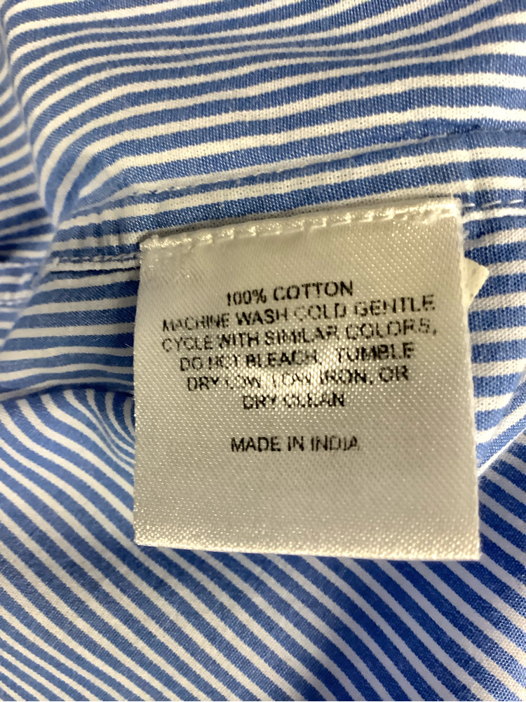 Kerri Rosenthal Size M Blue & White Mia Shirt