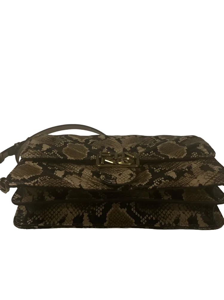 Pinko Brown & Tan Love Bag Handbags