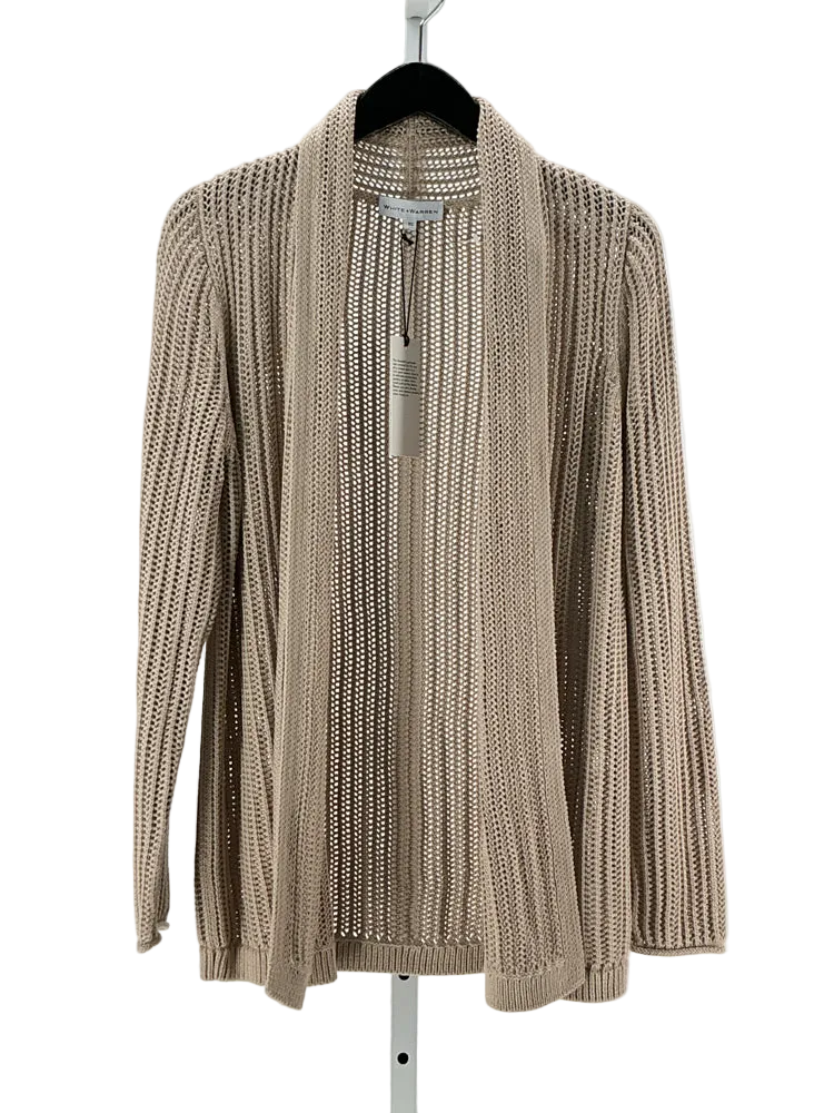 White + Warren Size XS Tan Cardigan