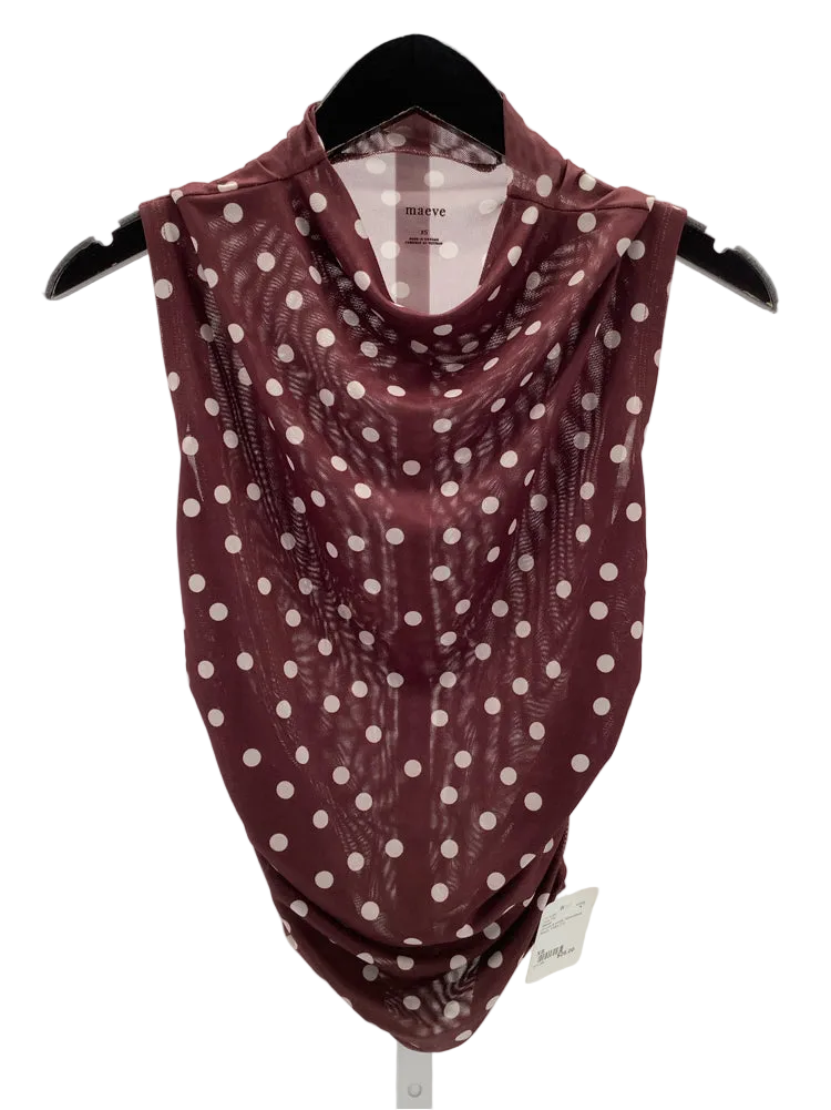 Maeve Size XS Brown & white Tank Top