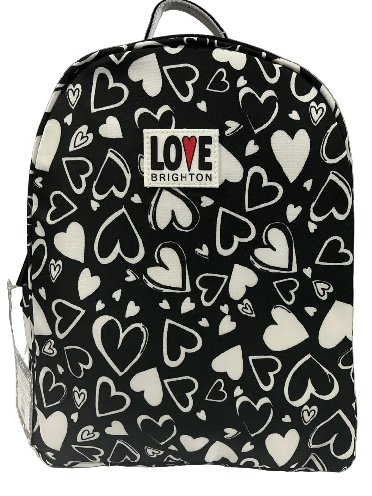 Brighton Black & White Endless Love Backpack