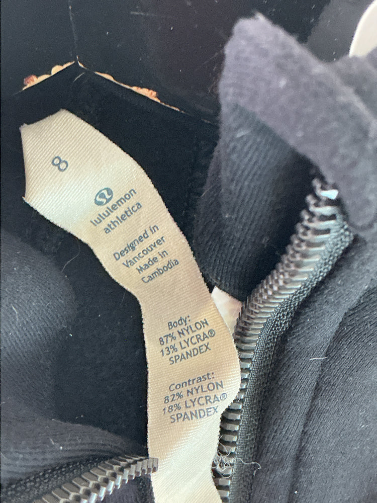 lululemon Size 8 Black Jacket