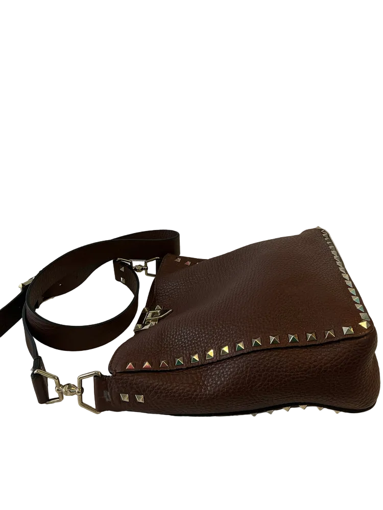 Valentino Brown Rockstud Handbags
