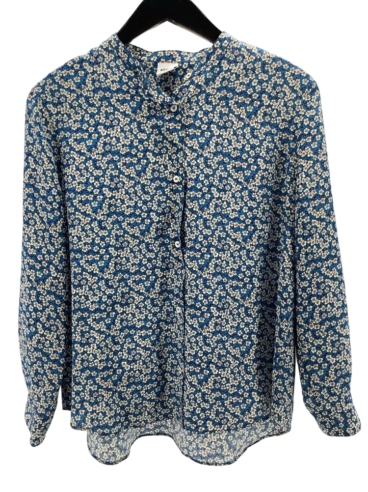 Aspesi Size XL Blue Multi Shirt