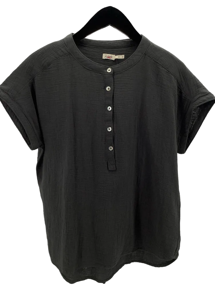 Faherty Size M Gray Shirt