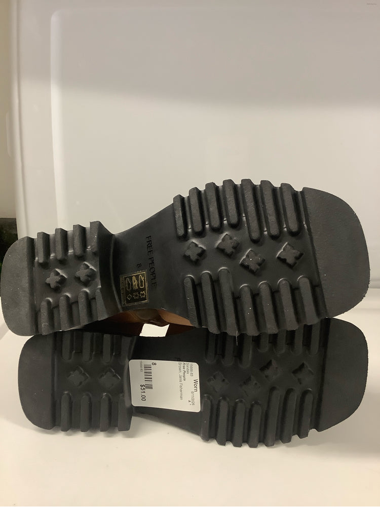 Free People Shoe Size 8 Brown Janis Fisherman Sandals