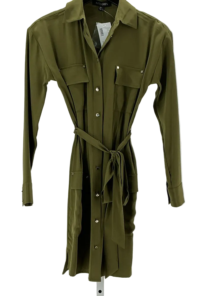 Intermix Size 00 Green Dress