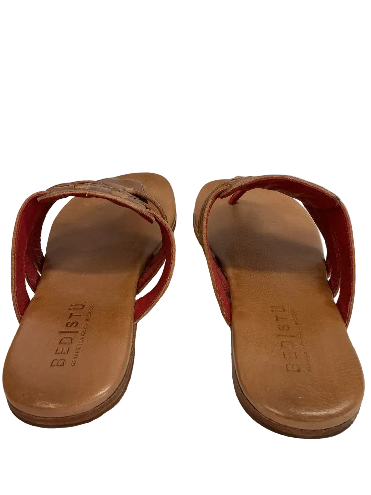 Bed Stu Shoe Size 7 Tan Yoli Sandals