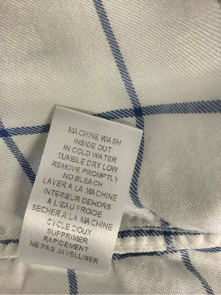 Frank & Eileen Size M White & blue Eileen Shirt