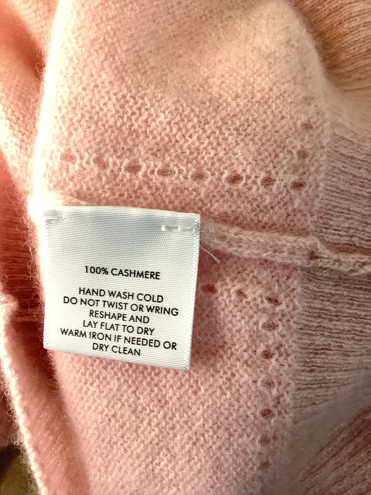 White + Warren Size M Pink Sweater