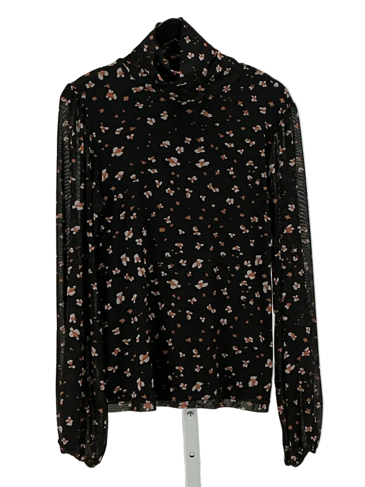 Sanctuary Size L Black multi Turtleneck