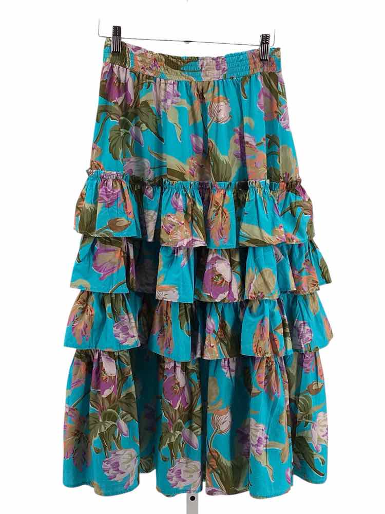 Love the Label Size XS Blue Multi Skirt