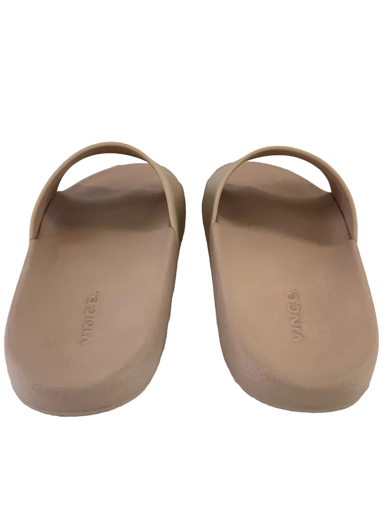 Vince Shoe Size 6 Tan Slides