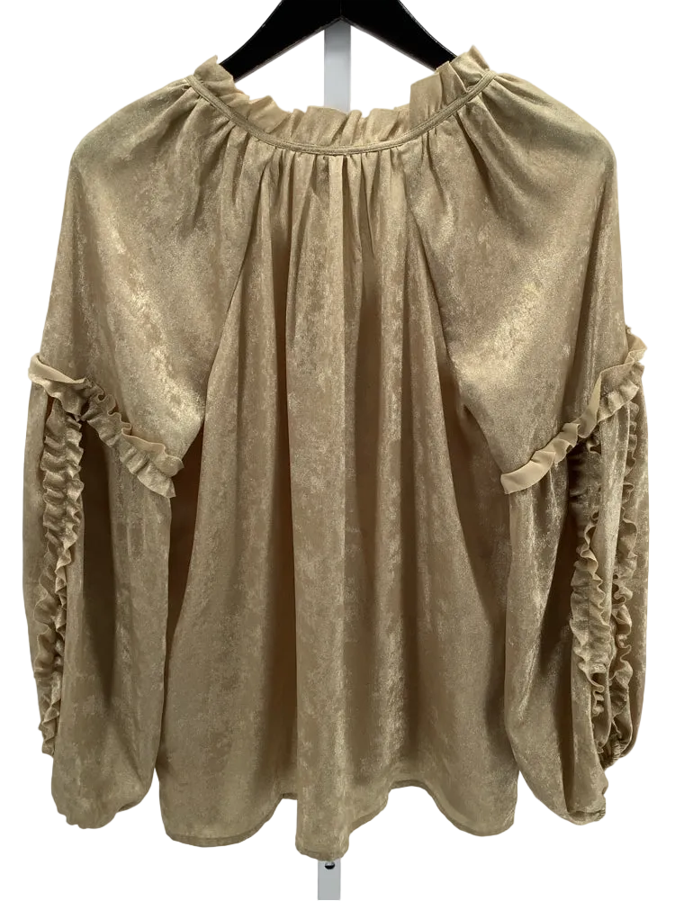 Ivy Jane Size M Gold Shirt