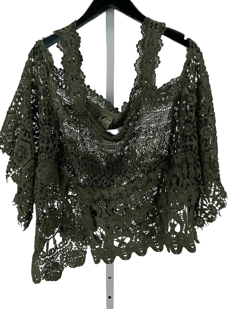 Jaded Gypsy Size One Size Green Shirt