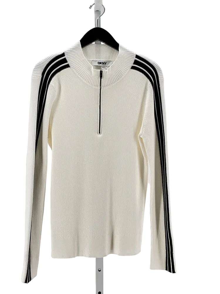 DKNY Size XL White & black Shirt