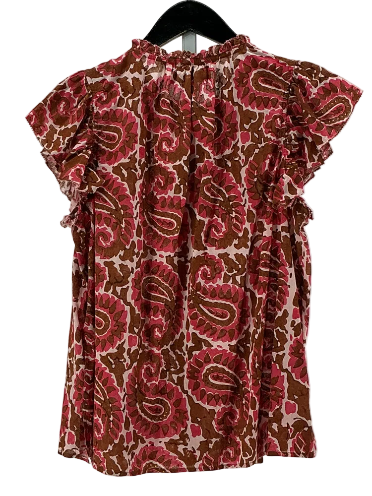 Cleobella Size S Brown & Pink Shirt