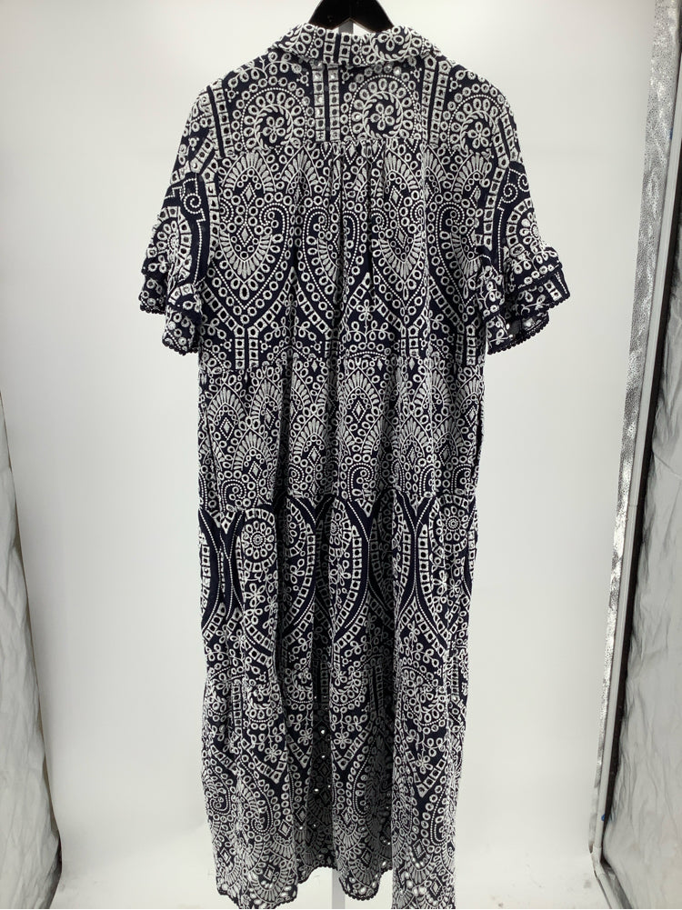 Chico's Size 16 Navy & white Dress