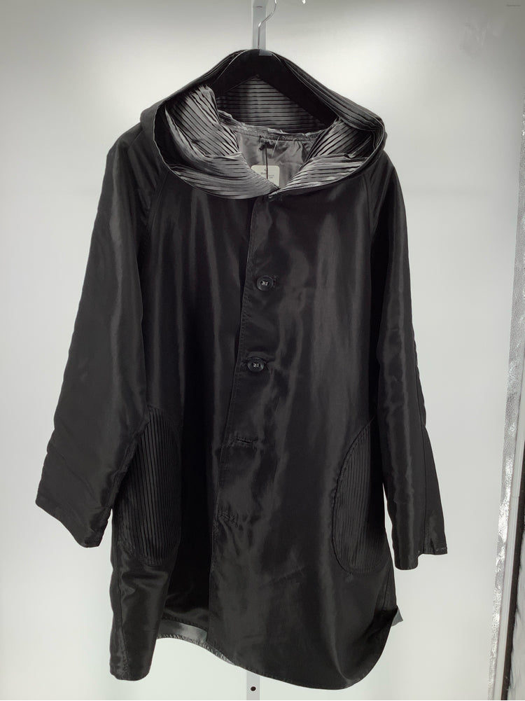 Ubu Size L Black & Silver Raincoat