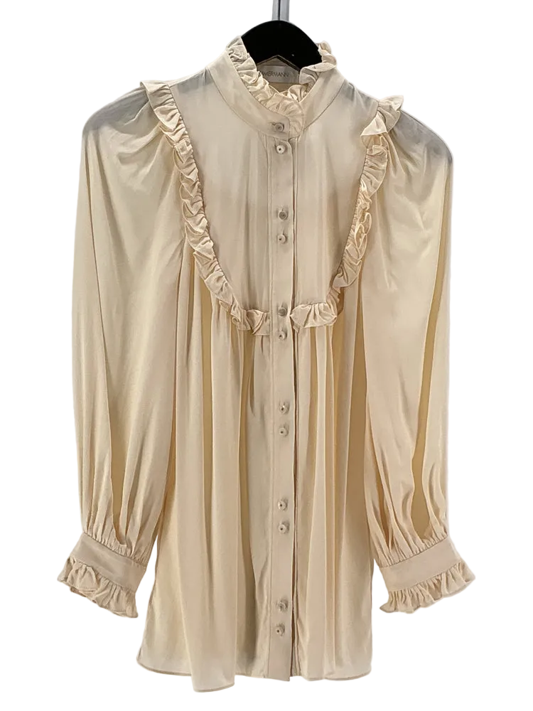 Zimmermann Size 0 Cream Shirt