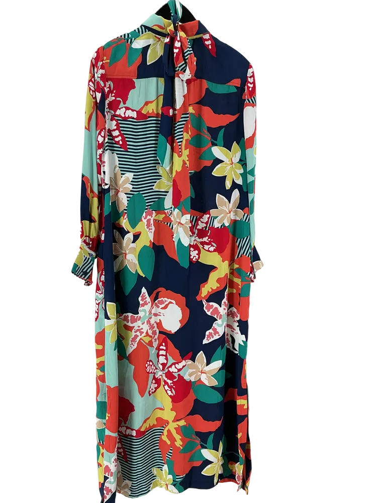 Chicos Size S Green multi Dress