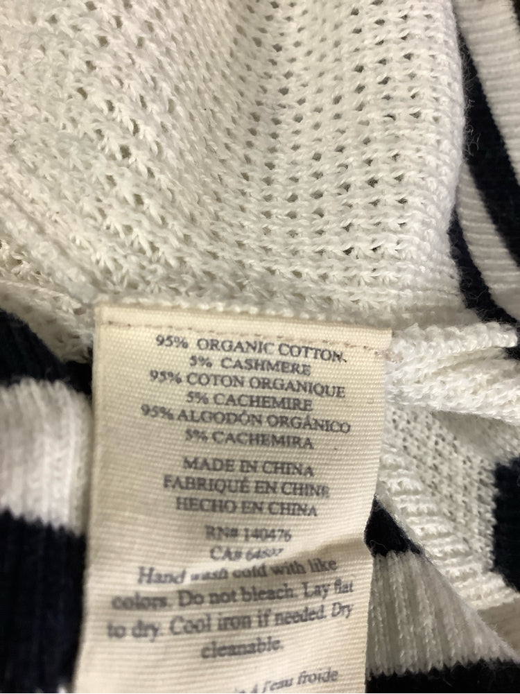 Faherty Size S Navy & Tan Throwback Sweater