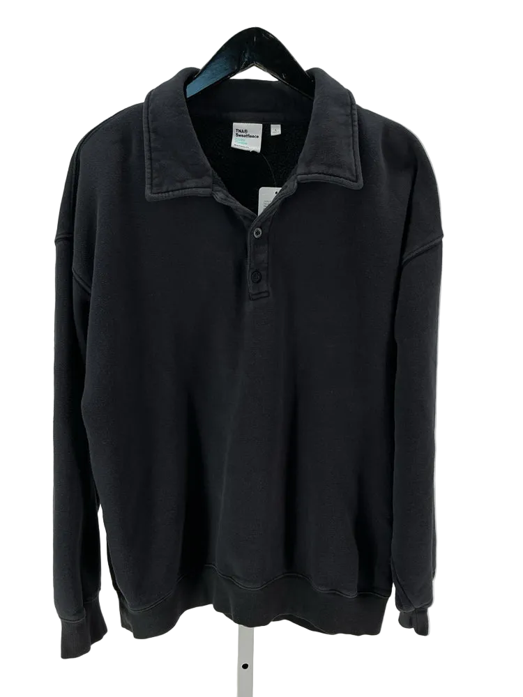 TNA Size L Black Sweatshirt