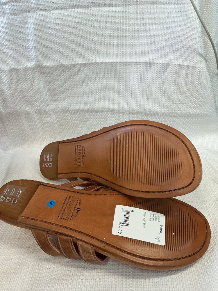 Bed Stu Shoe Size 9 Tan Yoli Sandals